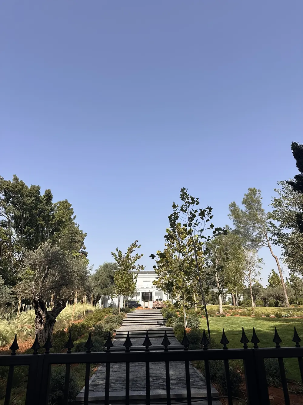 צילום מהשטח: השביל מהשער אל הבית